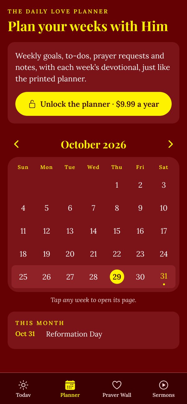 Planner month view with holidays